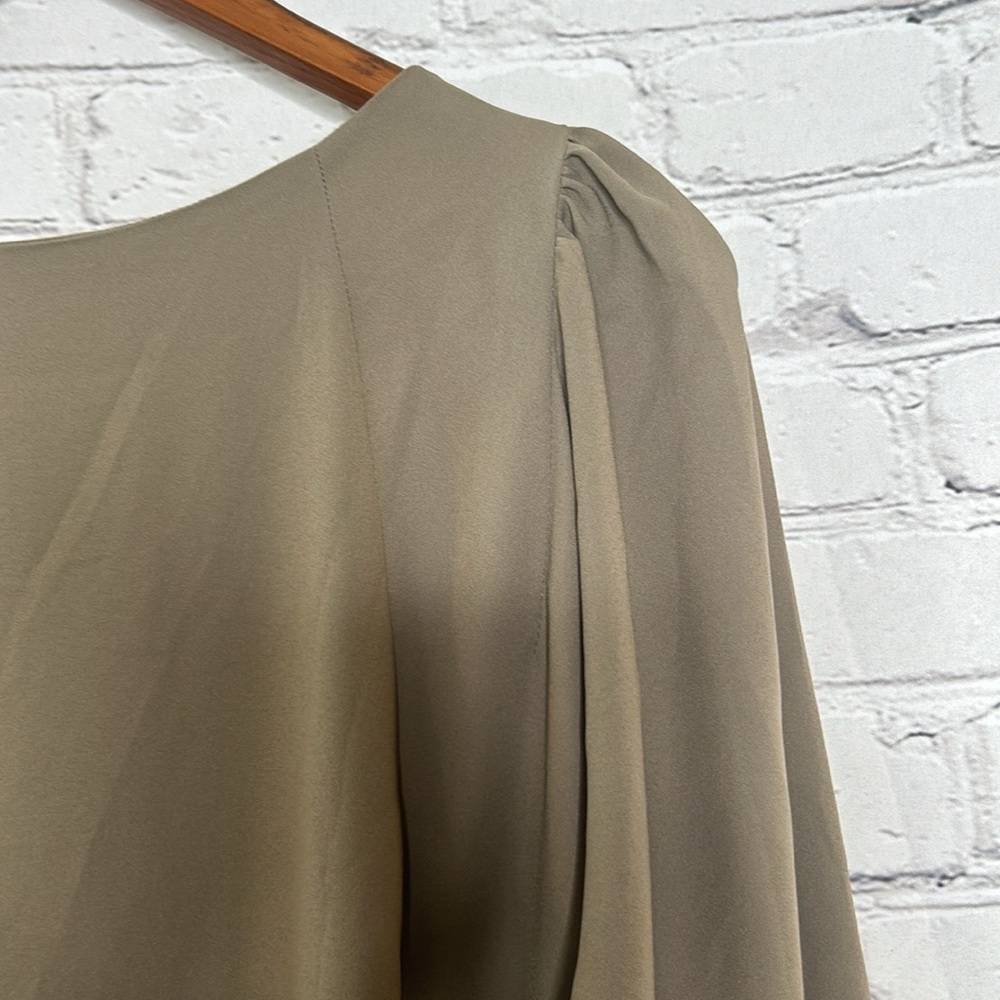 Seventy Mushroom Tan Colored Long Sleeve Dress Size Large Excellent Condition - Picture 13 of 15